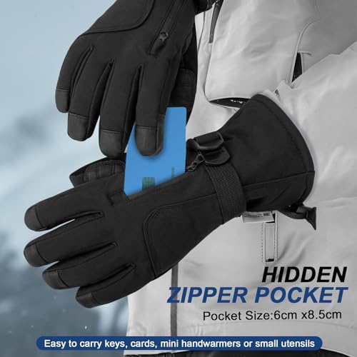 Vue 6 de Gants Ski Hommes Et