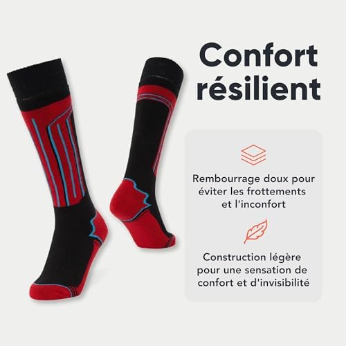 Vue 2 de Chaussettes De Ski Thermiques