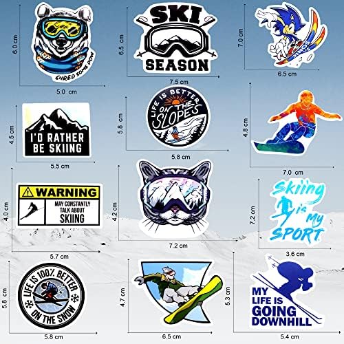 Vue 2 de Vsco Autocollants Ski Ski