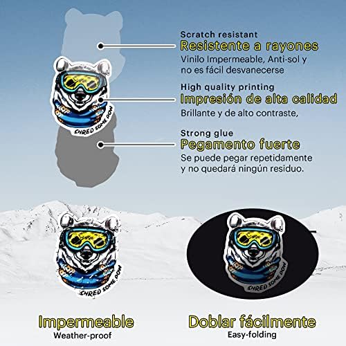 Vue 4 de Vsco Autocollants Ski Ski