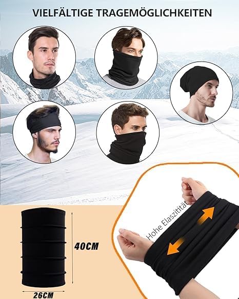 Vue 5 de Echarpe Dhiver Multifonction Protege