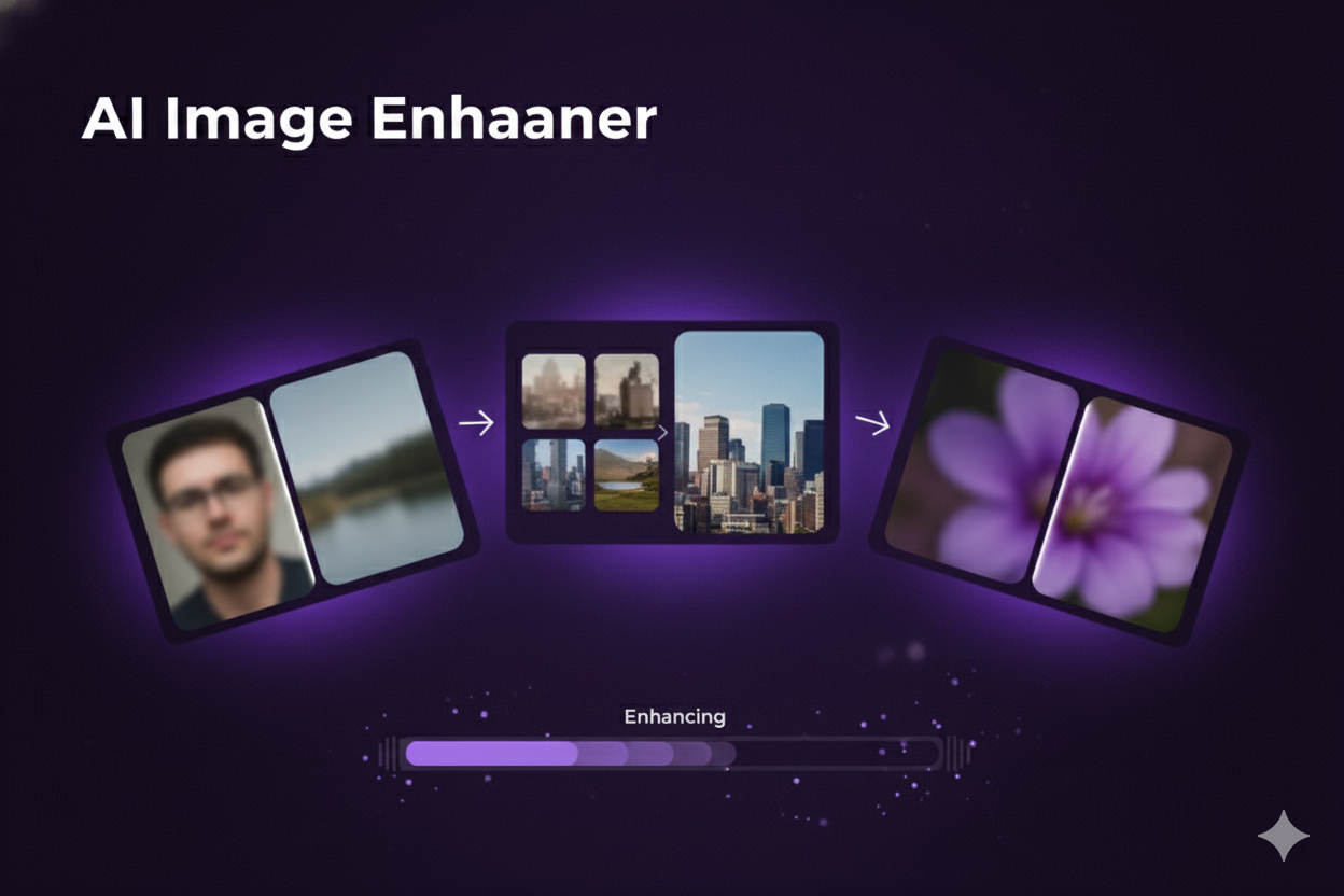 AI Image Enhancement Before and After Example