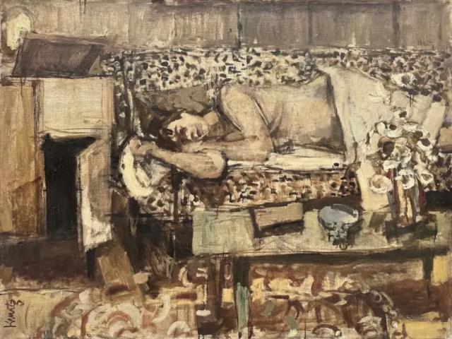 Reclining Nude (Interior series)