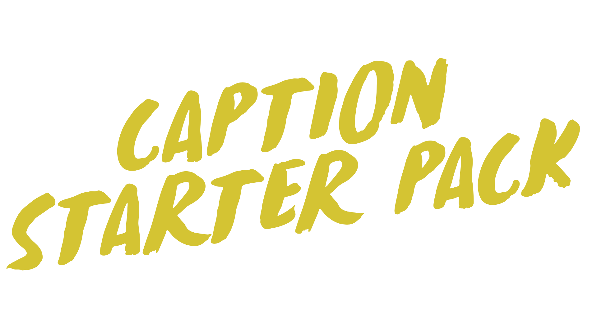 The Caption Starter Pack