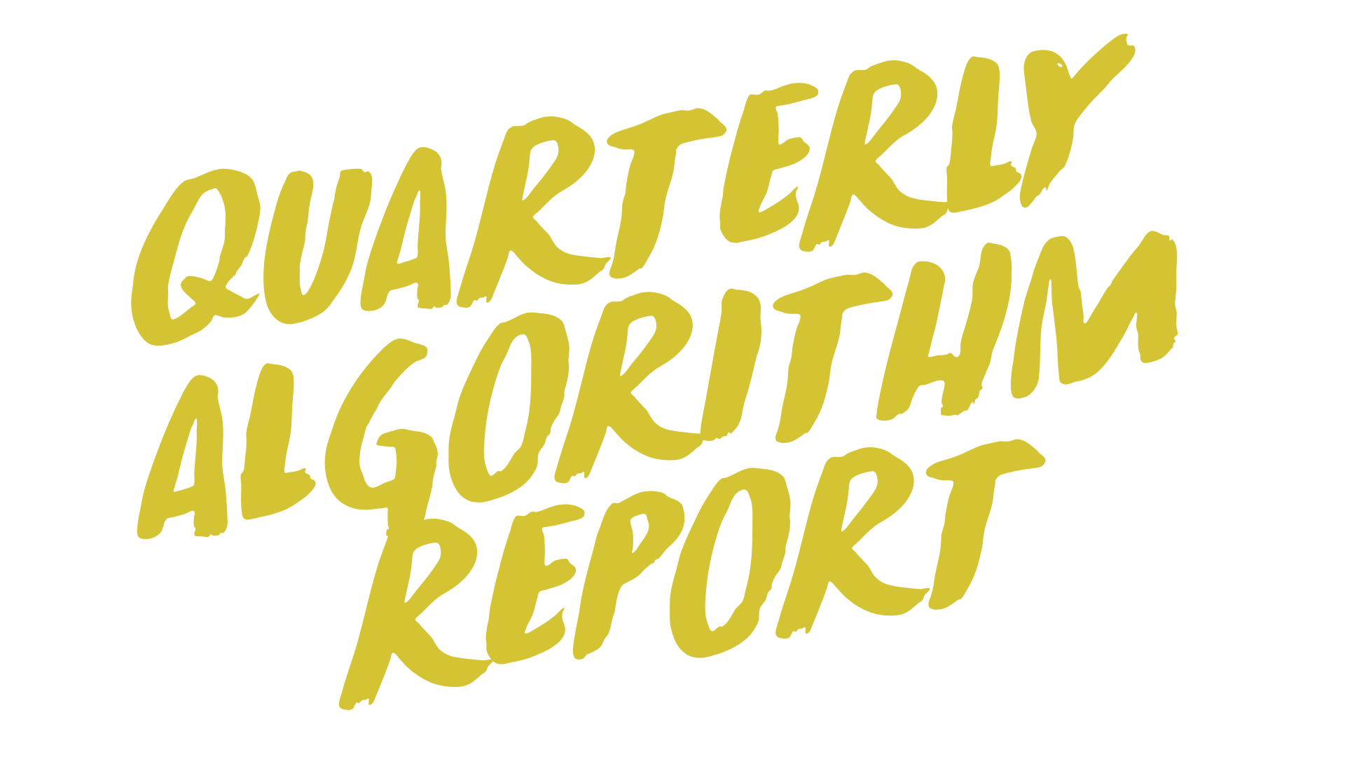 The Algorithm Report