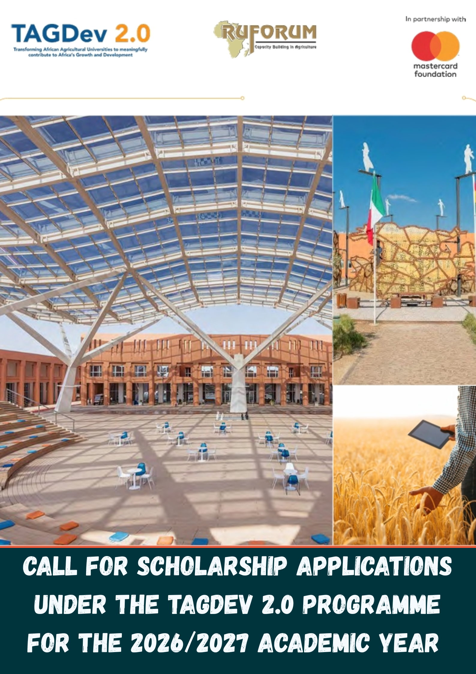 Fully Funded RUFORUM / Mastercard Foundation TAGDev 2.0 Scholarship 2026/2027 for African Students