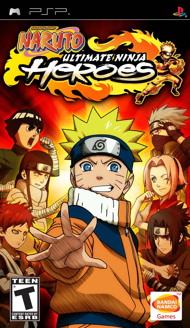 Naruto: Ultimate Ninja Heroes PSP Cover