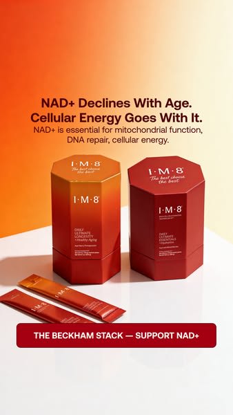 Mona Sharma Health and Wellness with IM8 Health ad
