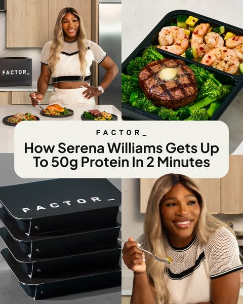 Serena Williams with Factor_ ad