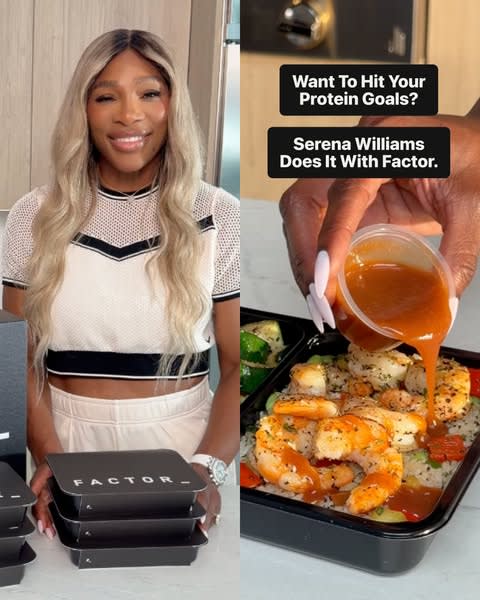 Serena Williams with Factor_ ad