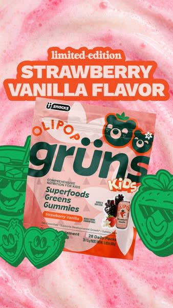 Olipop with Grüns Kids ad