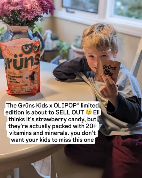Olipop with Grüns Kids ad