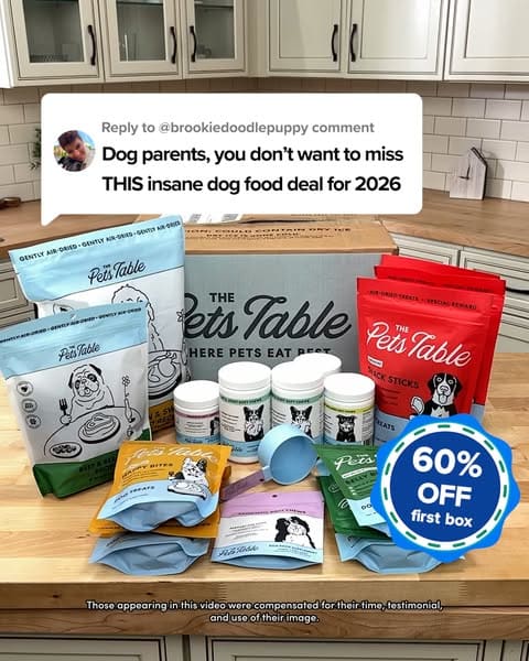 The Pets Table ad