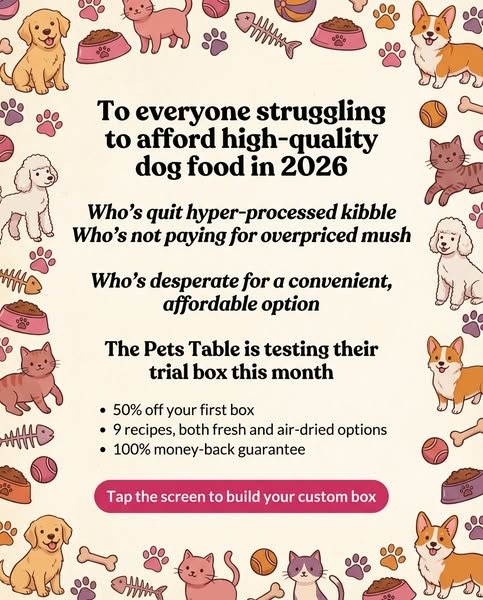 The Dodo with The Pets Table ad