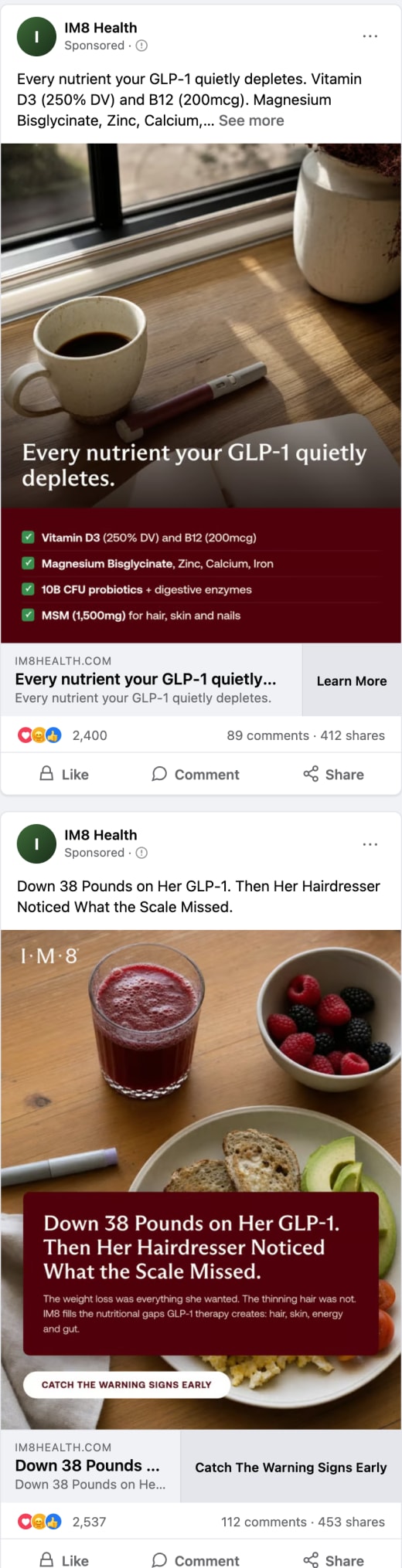 IM8 static ad set