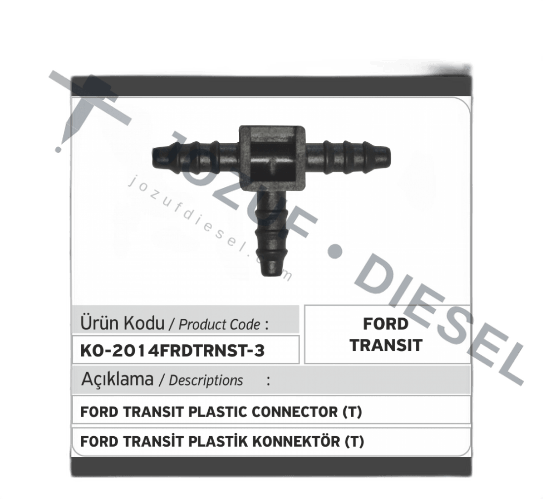 Ford Transit Injector Return Plastic Connector T