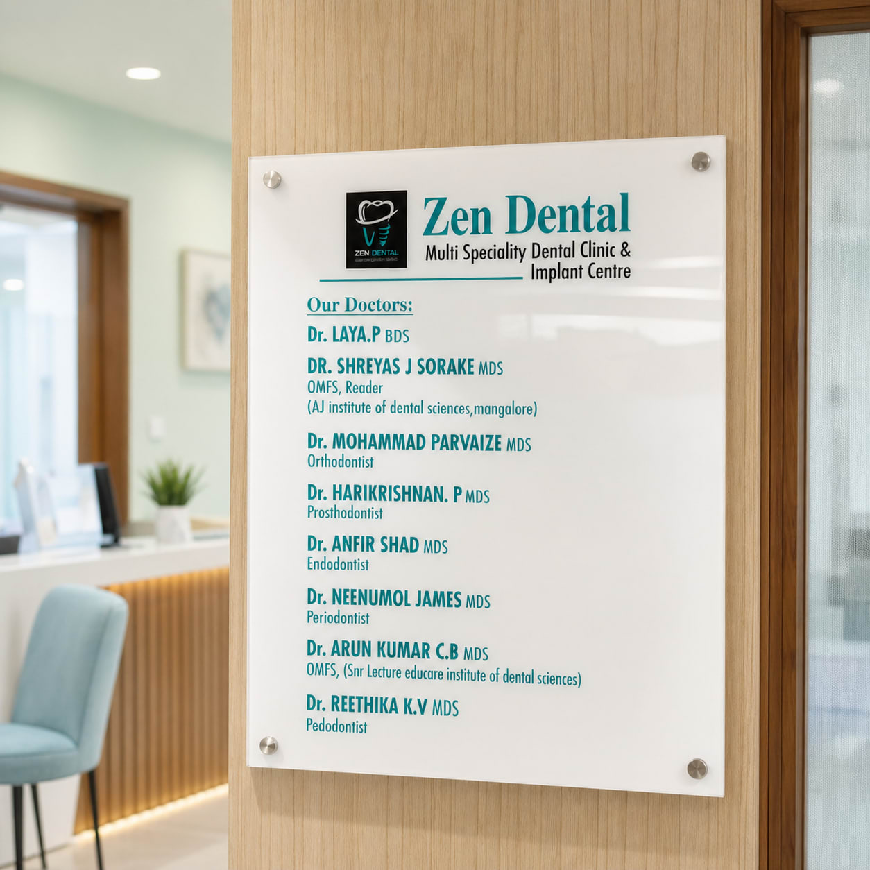 Dentist consulting a patient