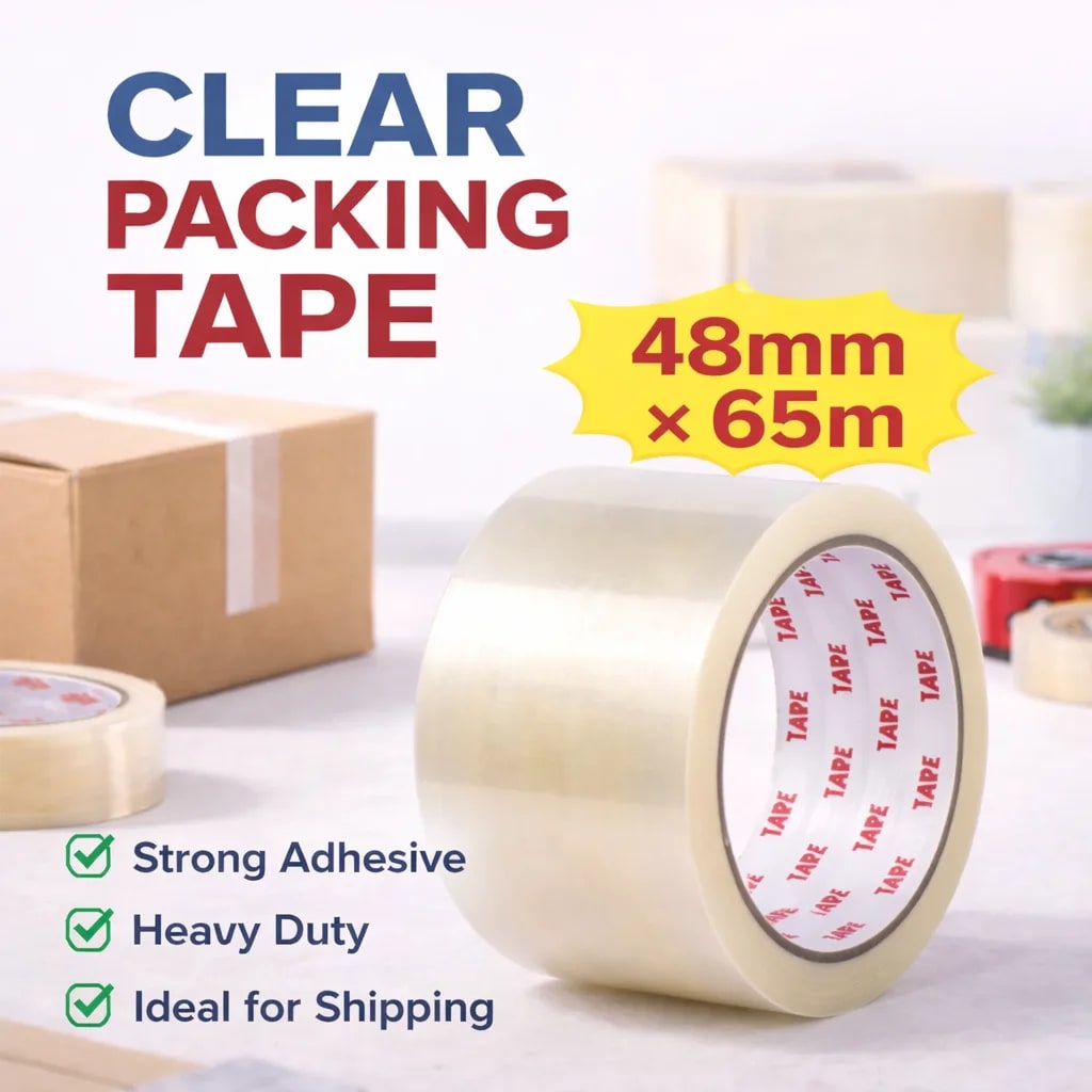 Reliable Clear Packing Tape for Secure Shipping & Storage