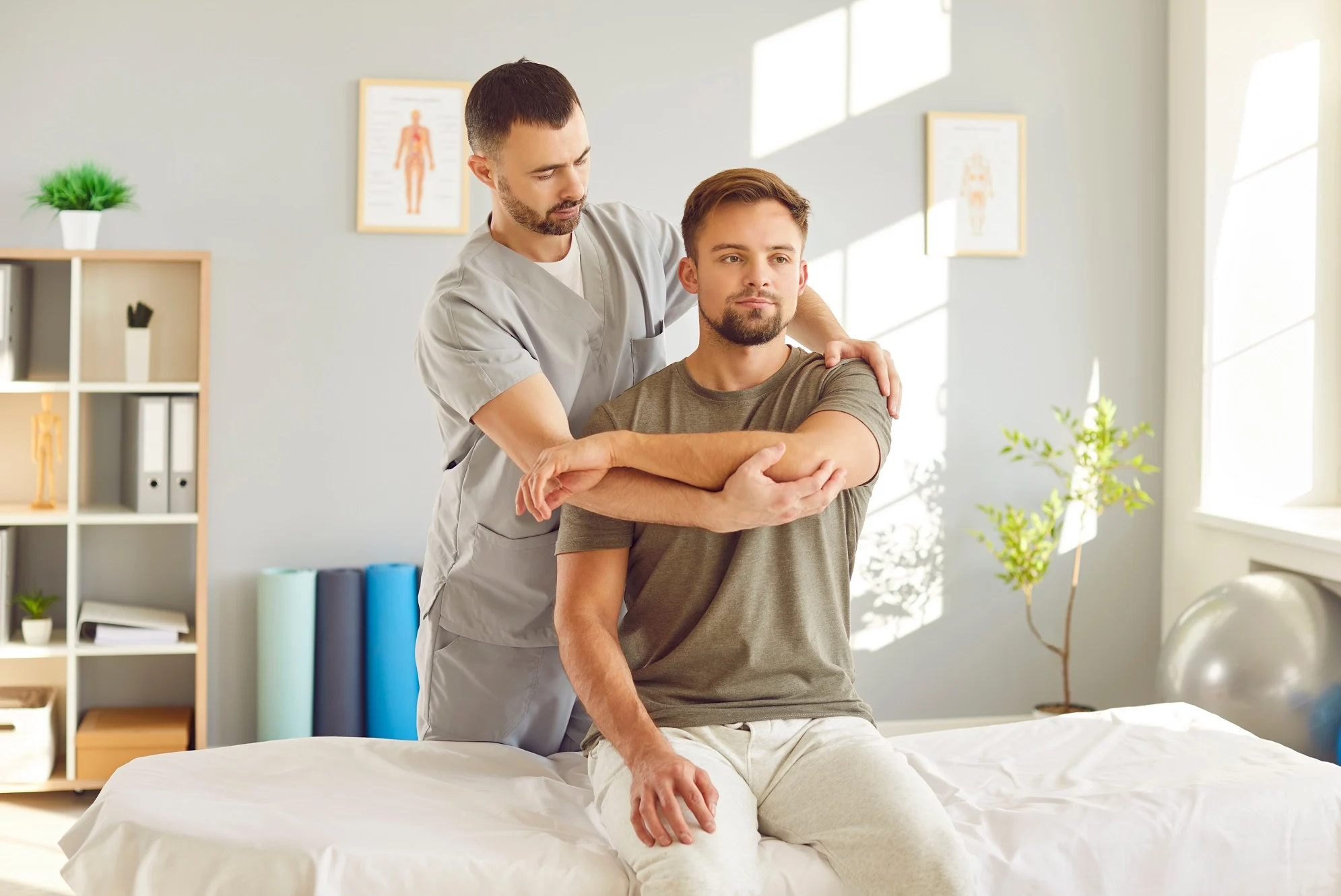 First physical therapy session with therapist in NYC