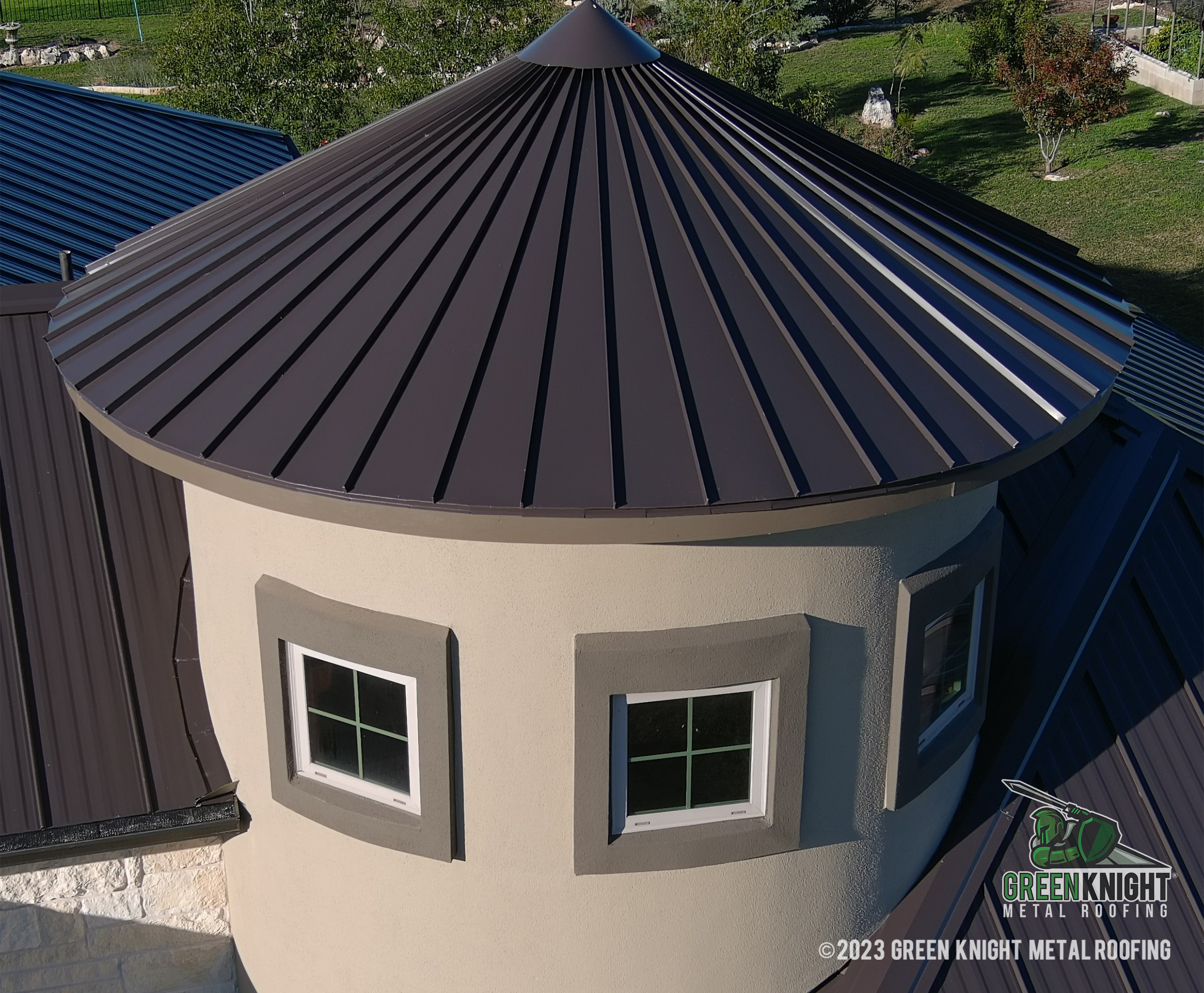 Enhance your home's durability and aesthetics with the modern touch of Green Knight® Metal Roofing. Discover the unparalleled quality and craftsmanship in every installation.