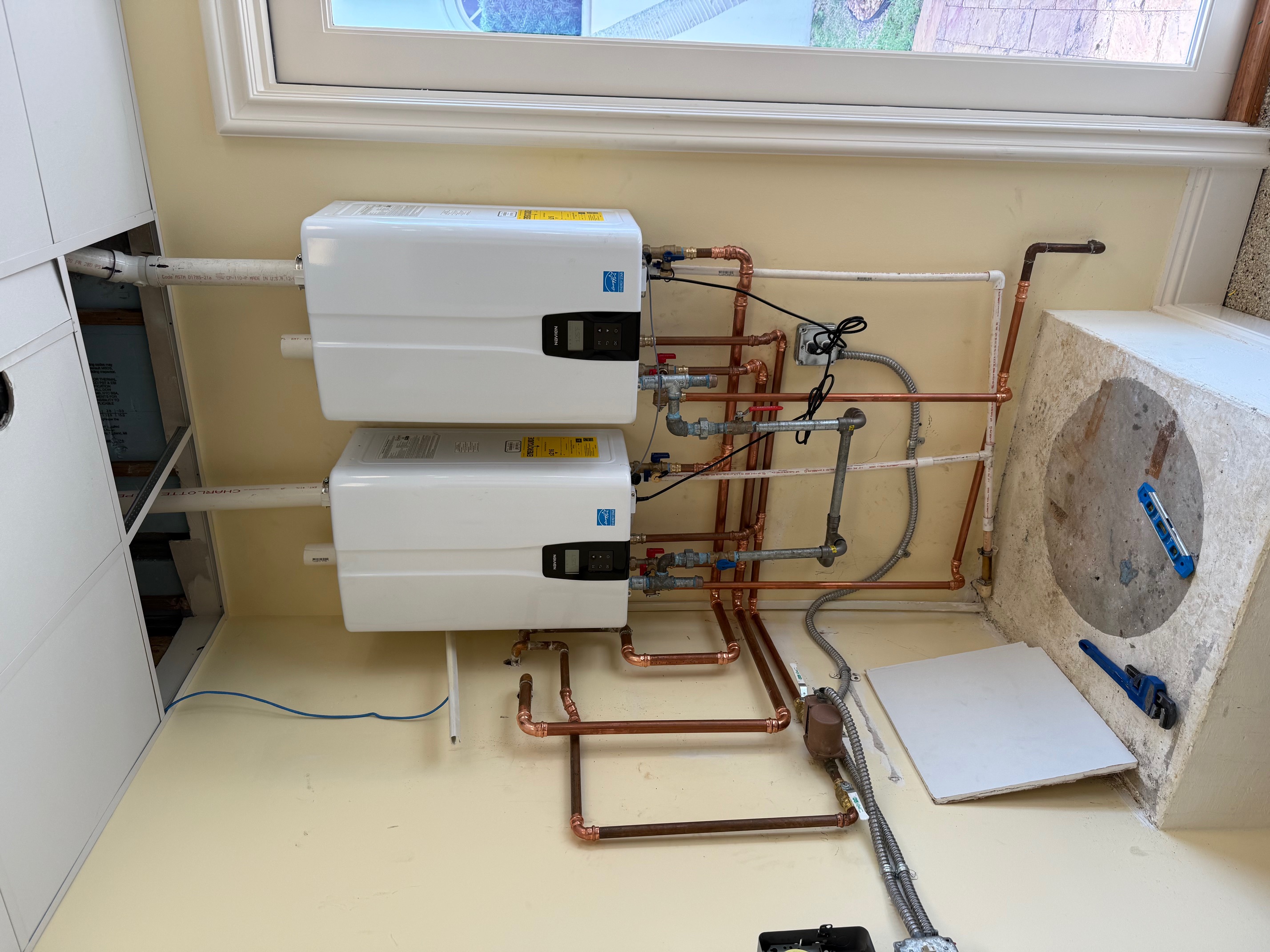 Experience premium quality with Erica's Plumbing, Air Conditioning & Restoration — where efficiency meets professionalism in every installation.