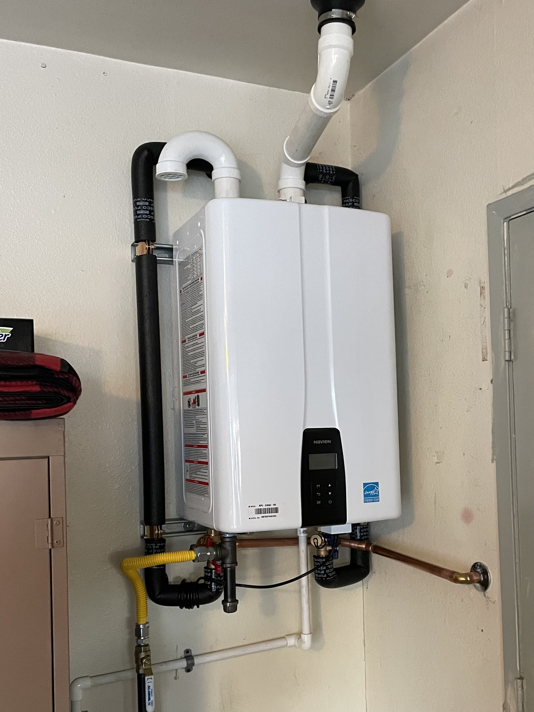 Experience the seamless efficiency of modern plumbing with JC Plumbing's expert installation of tankless water heaters.