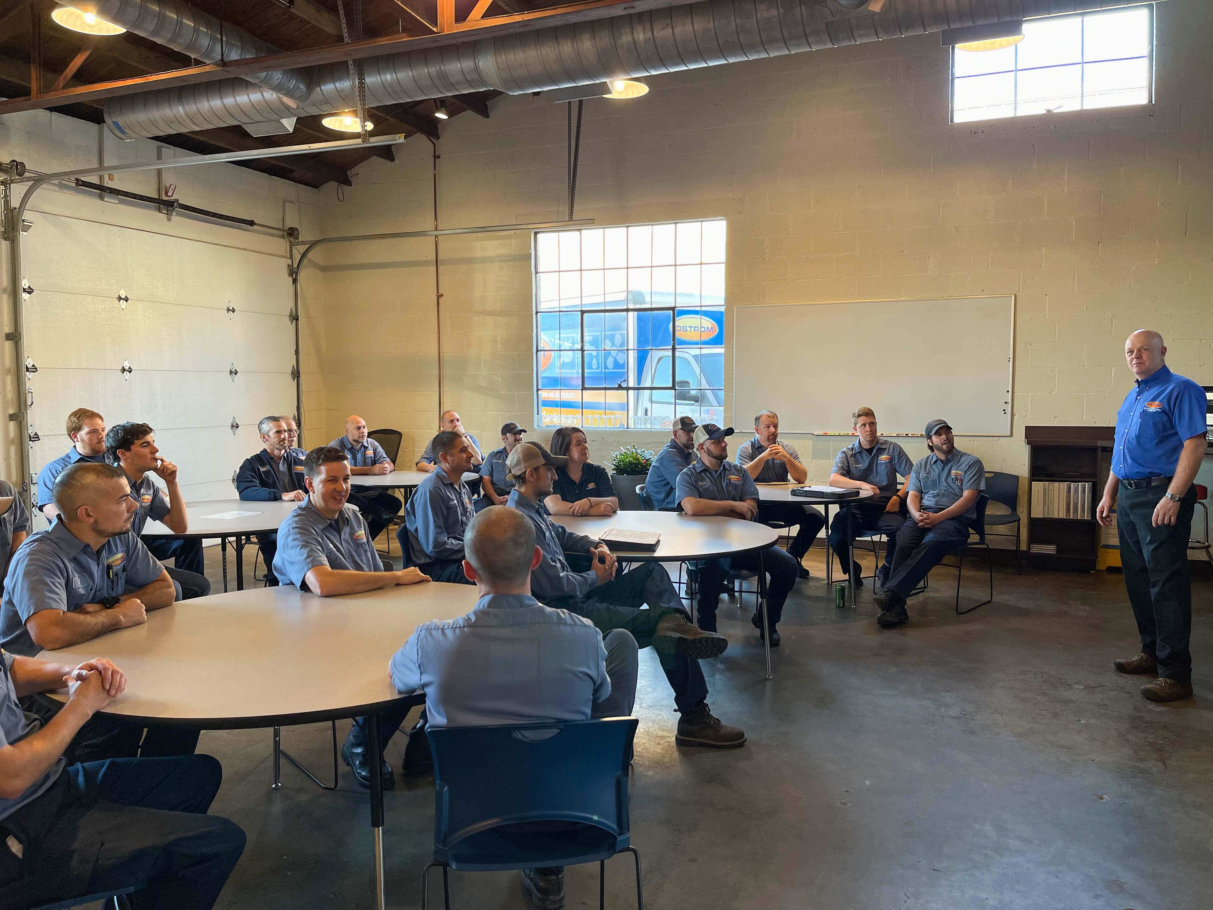 Experience top-notch services with Ostrom Electrical Plumbing Heating & Air Conditioning, where professionalism and teamwork meet your needs.