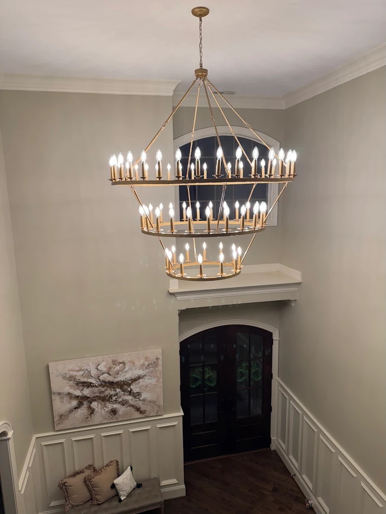 Illuminate your home with Dawson's Electric & Air's exquisite lighting solutions, enhancing elegance and style effortlessly.