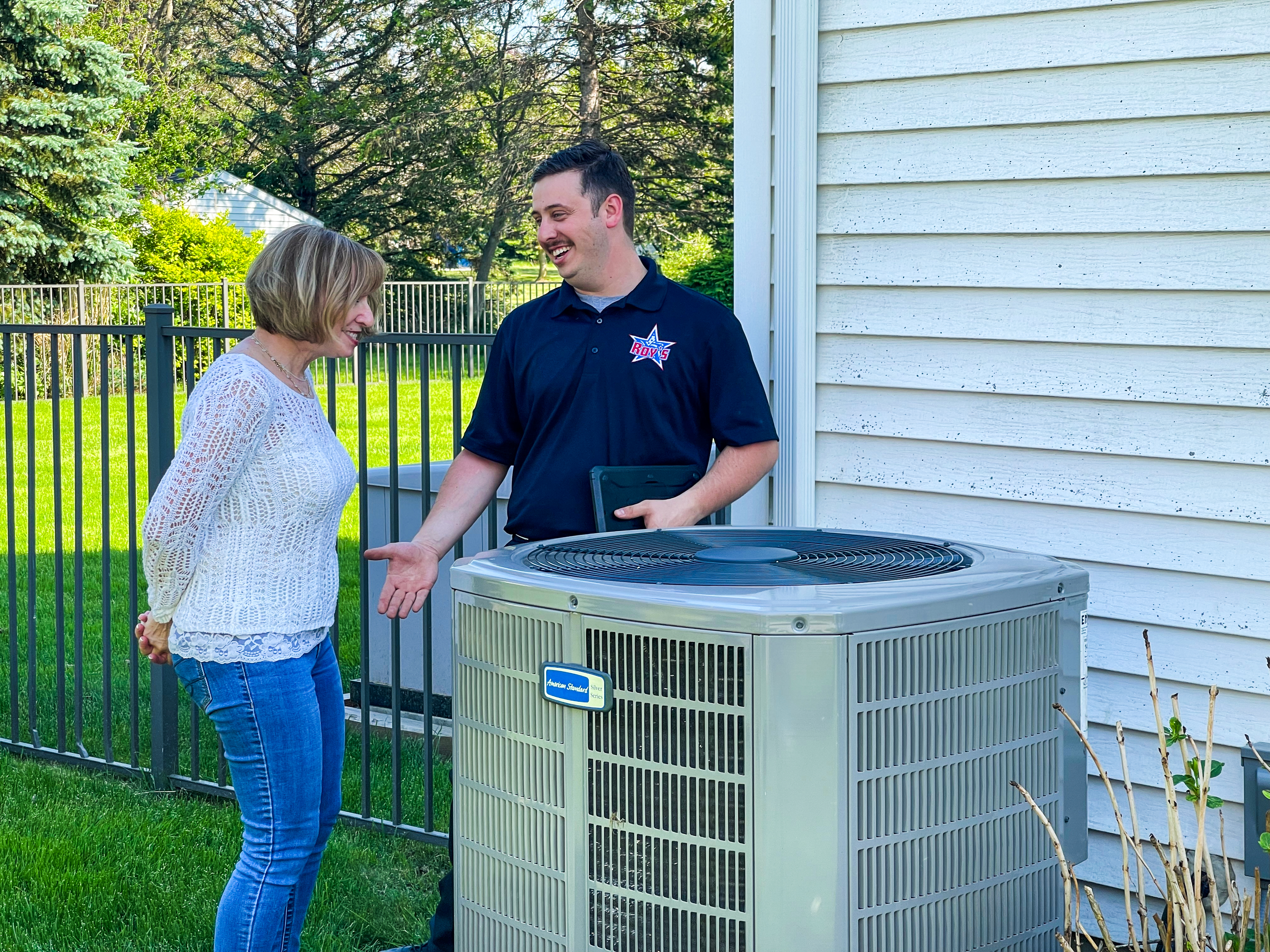 Experience exceptional customer service with Roy's Plumbing, Heating, Cooling & Electrical as our expert ensures your comfort with a smile.