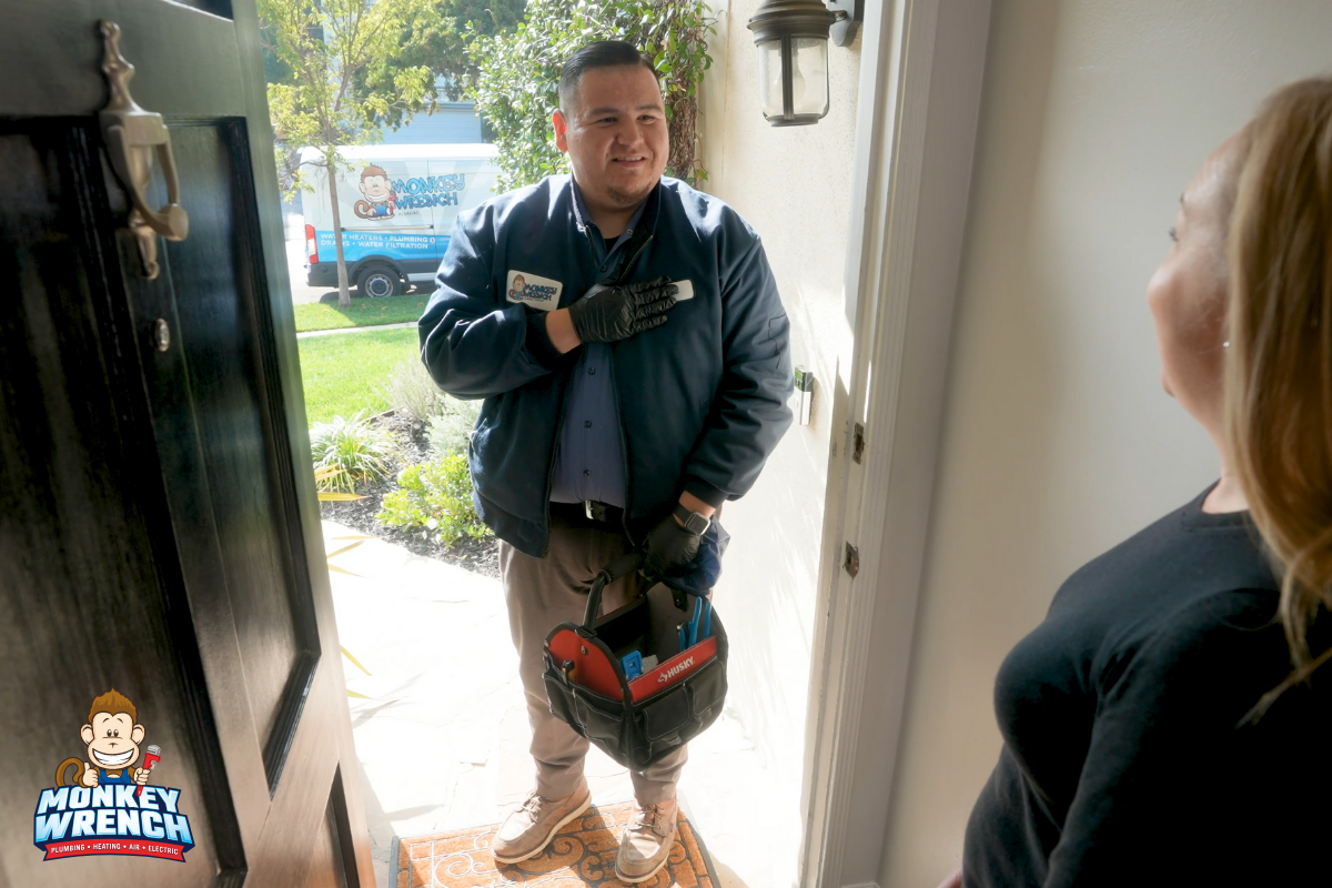 Experience outstanding service with a smile from Monkey Wrench Plumbing, Heating, Air & Electric.