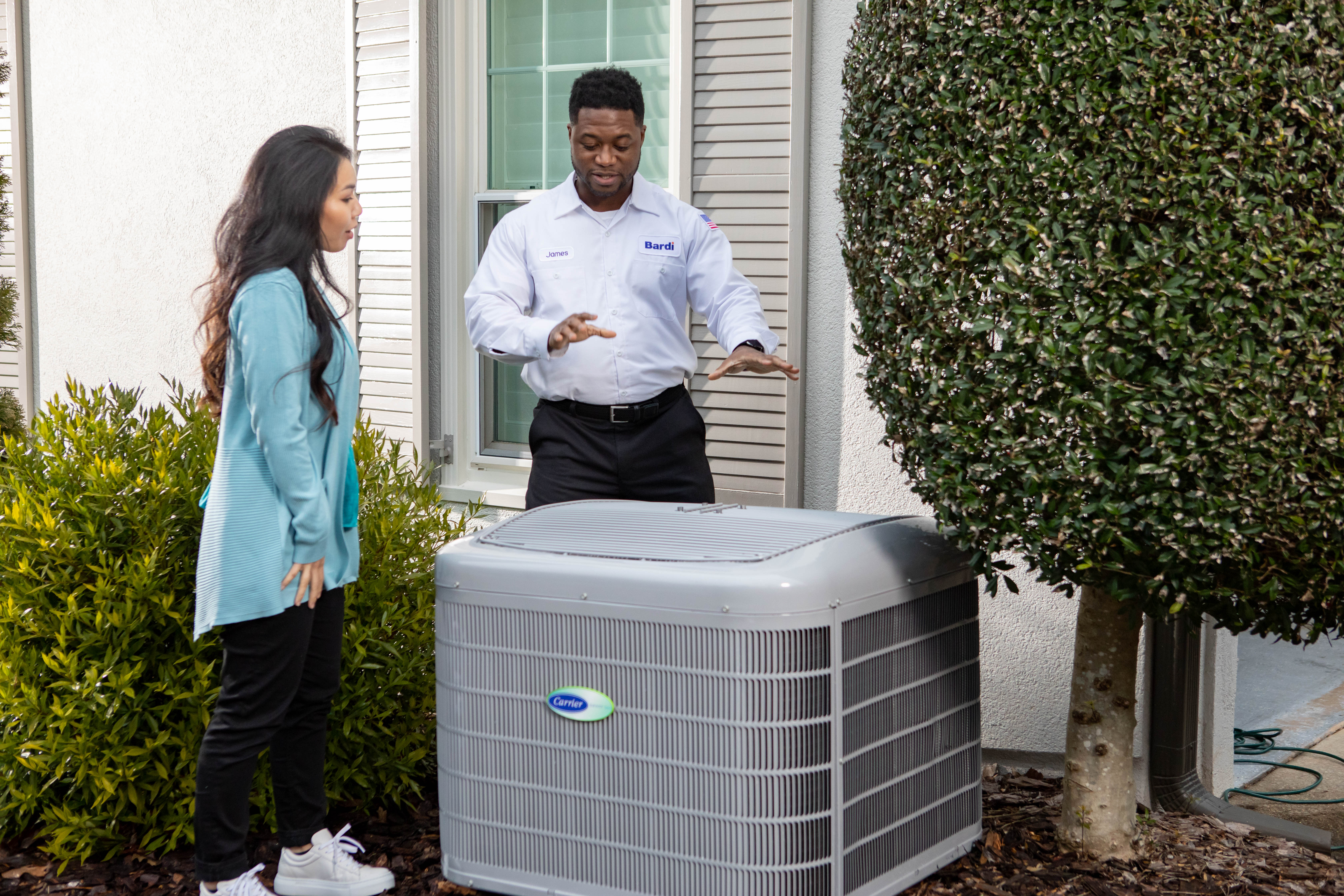 Experience top-tier AC solutions with Bardi Heating, Cooling, Plumbing, Electrical, where professionalism meets customer satisfaction.