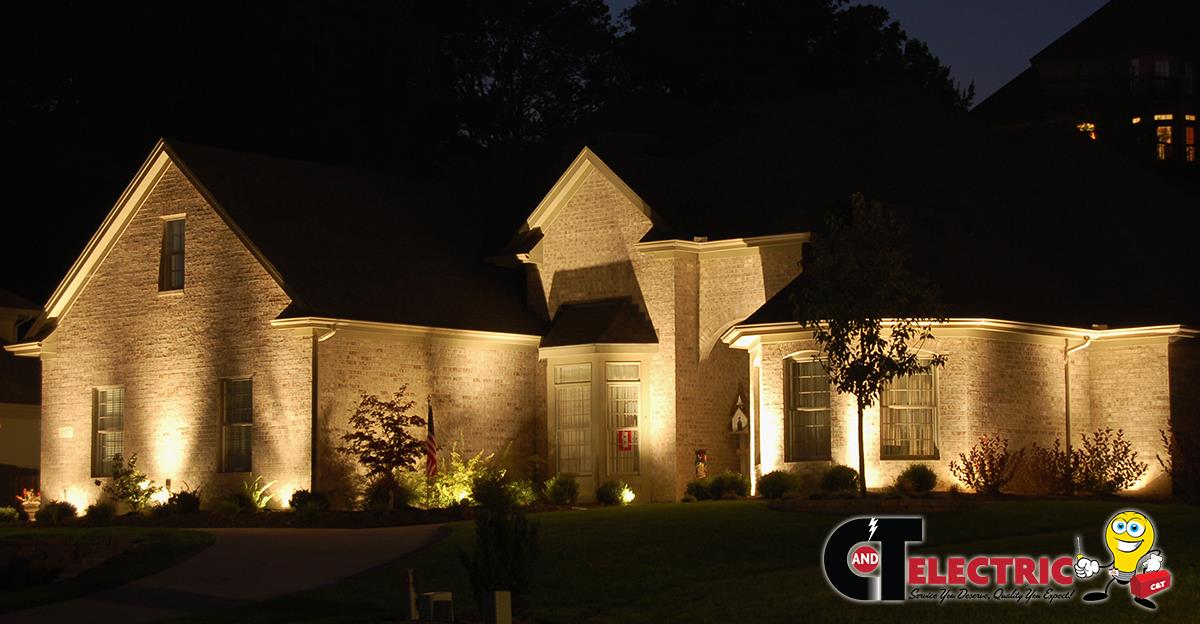 Showcase your home's curb appeal with expert landscape and facade lighting from C&T Electric LLC, delivering warm, reliable results.