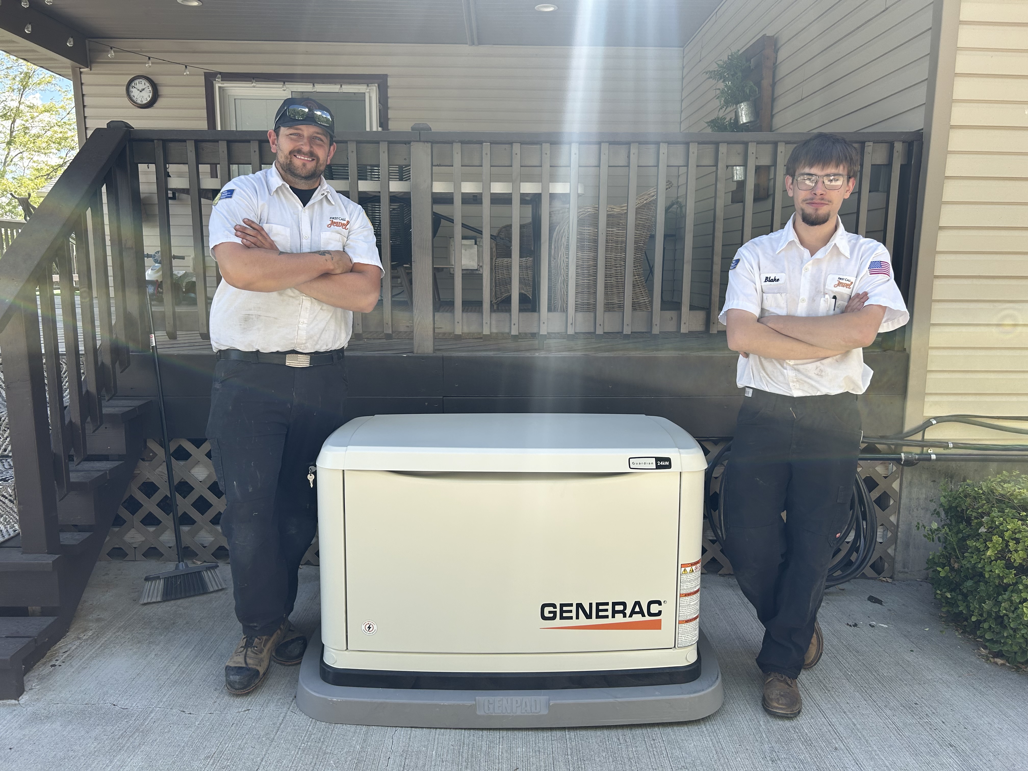 First Call Jewel's professional team ensures your standby generator is installed with utmost care and expertise. Trust in quality and reliability.