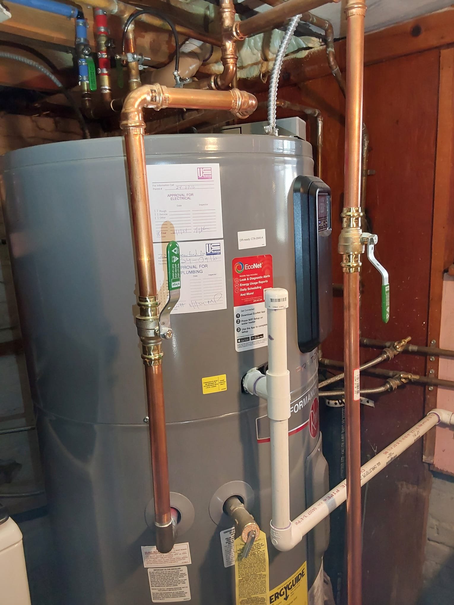 Service Professionals ensures high-quality plumbing installations, providing reliable water heating solutions for your home.