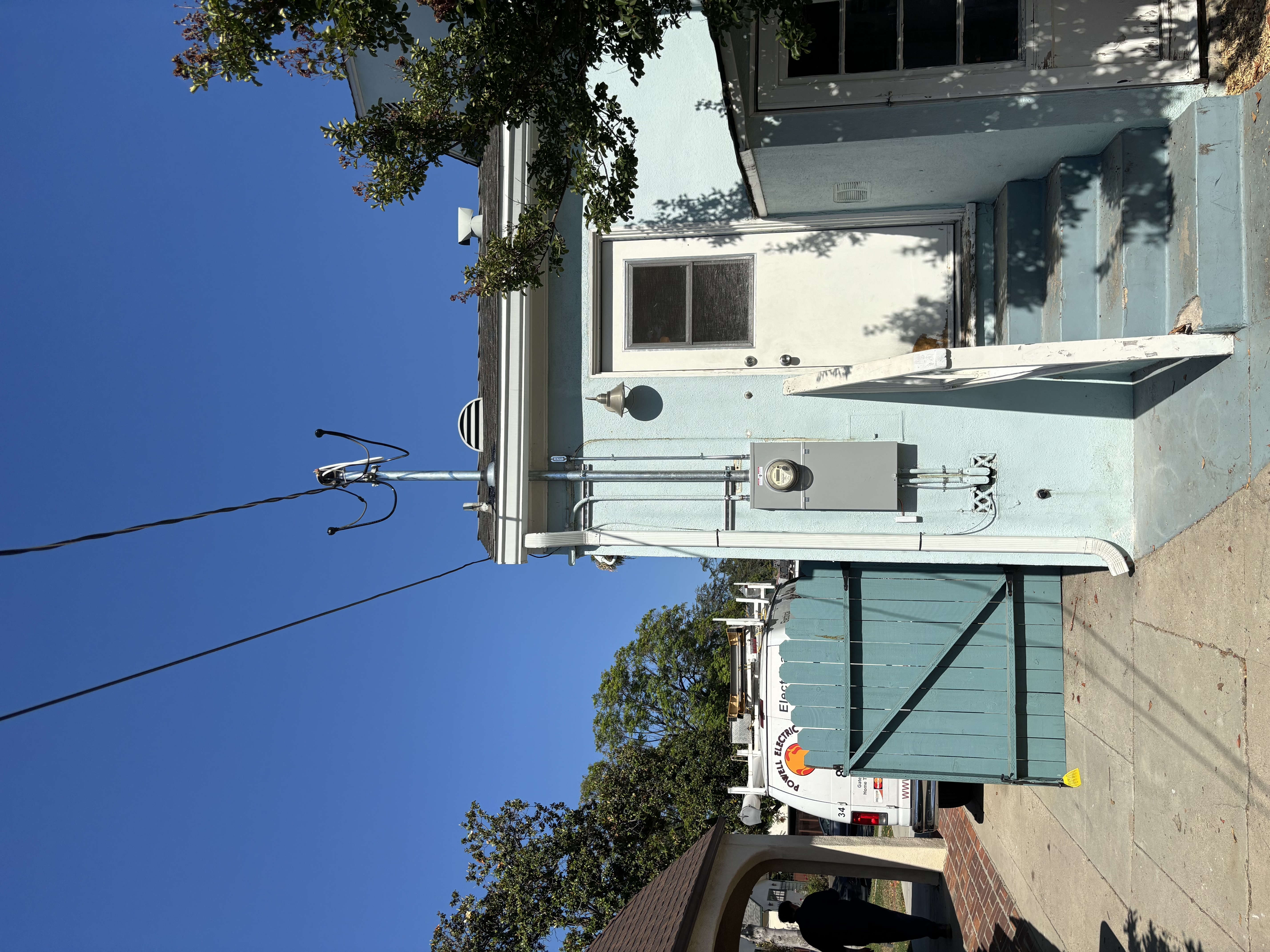 Powell Electric shows dependable, tidy electrical service at this home, highlighting safety and professional workmanship on the meter install.