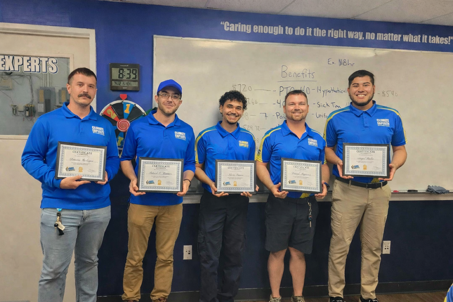 At Climate Experts, we celebrate achievement and excellence in delivering top-notch service.