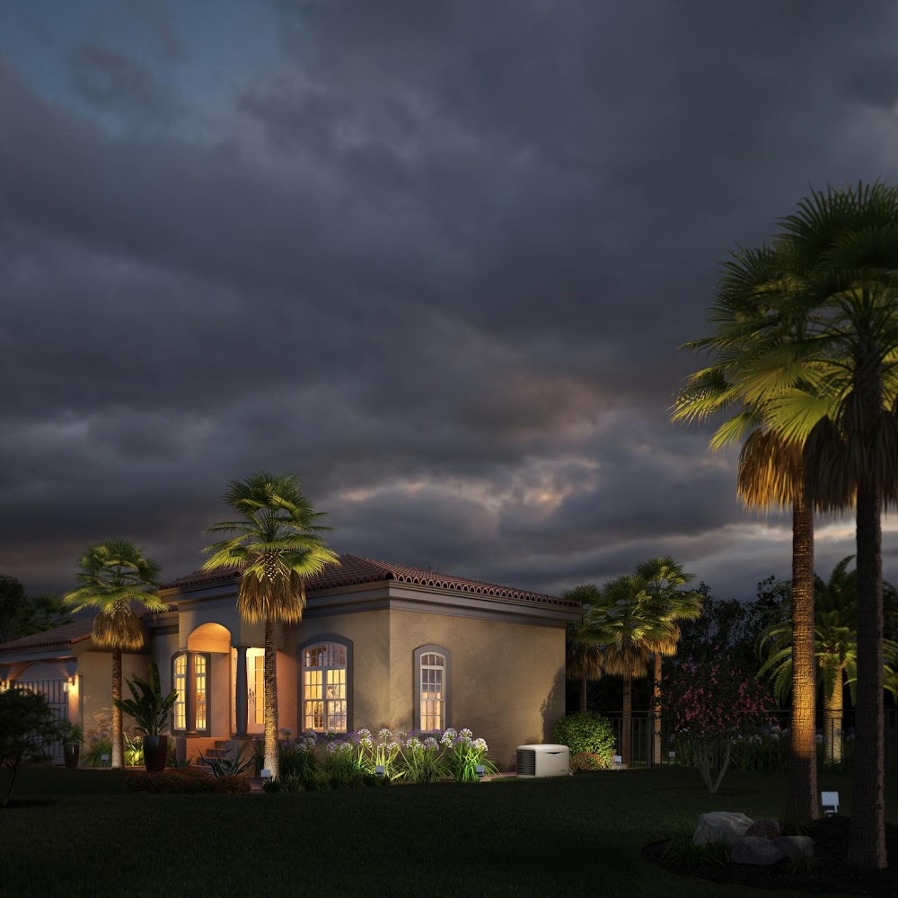 Illuminate your home with Tri-State Water, Power and Air's expert lighting solutions, ensuring safety and aesthetic appeal even under a cloudy sky.