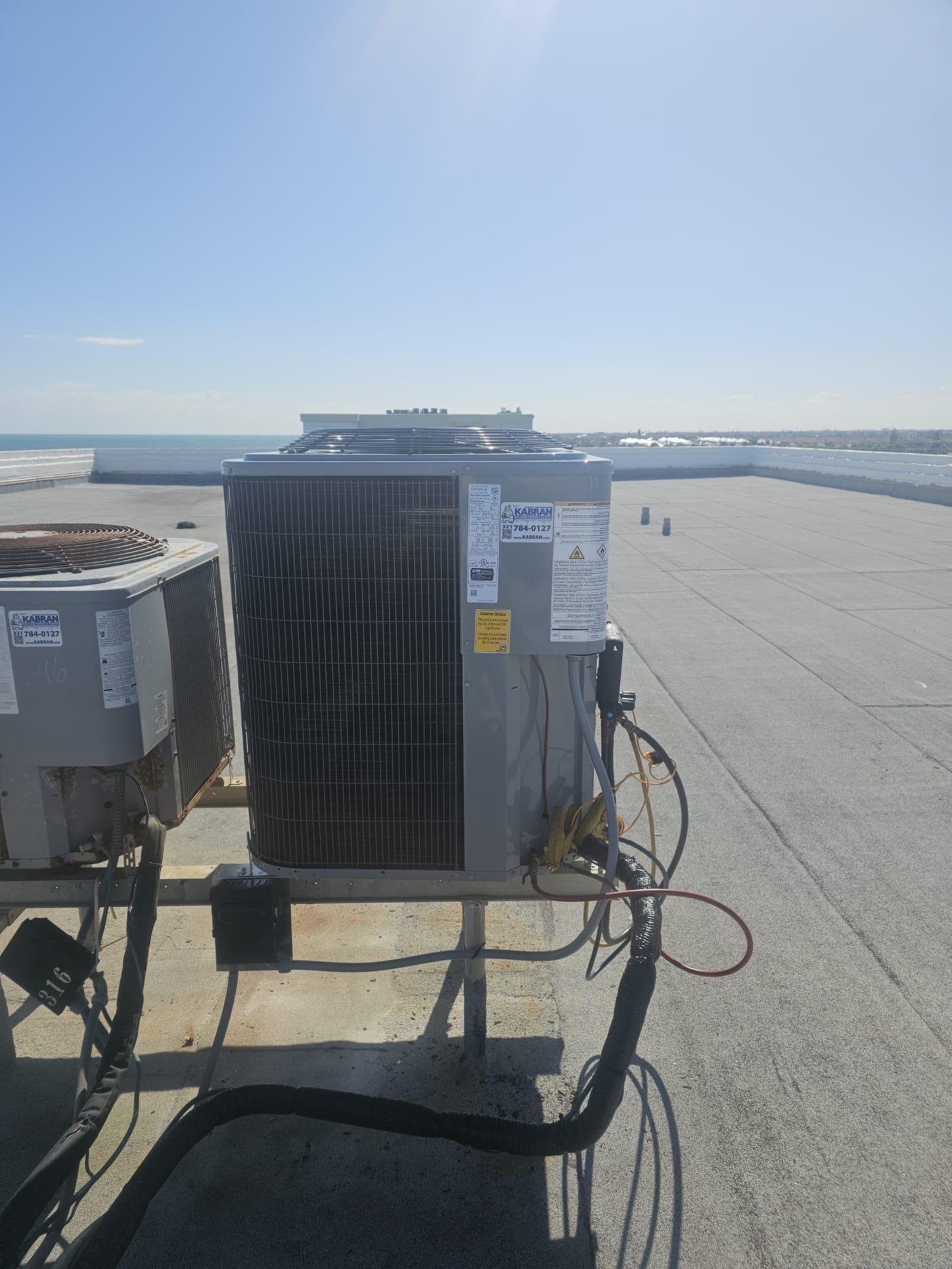 Experience exceptional air conditioning solutions with Kabran Air Conditioning & Heating, ensuring your rooftop units are always performing at their best.