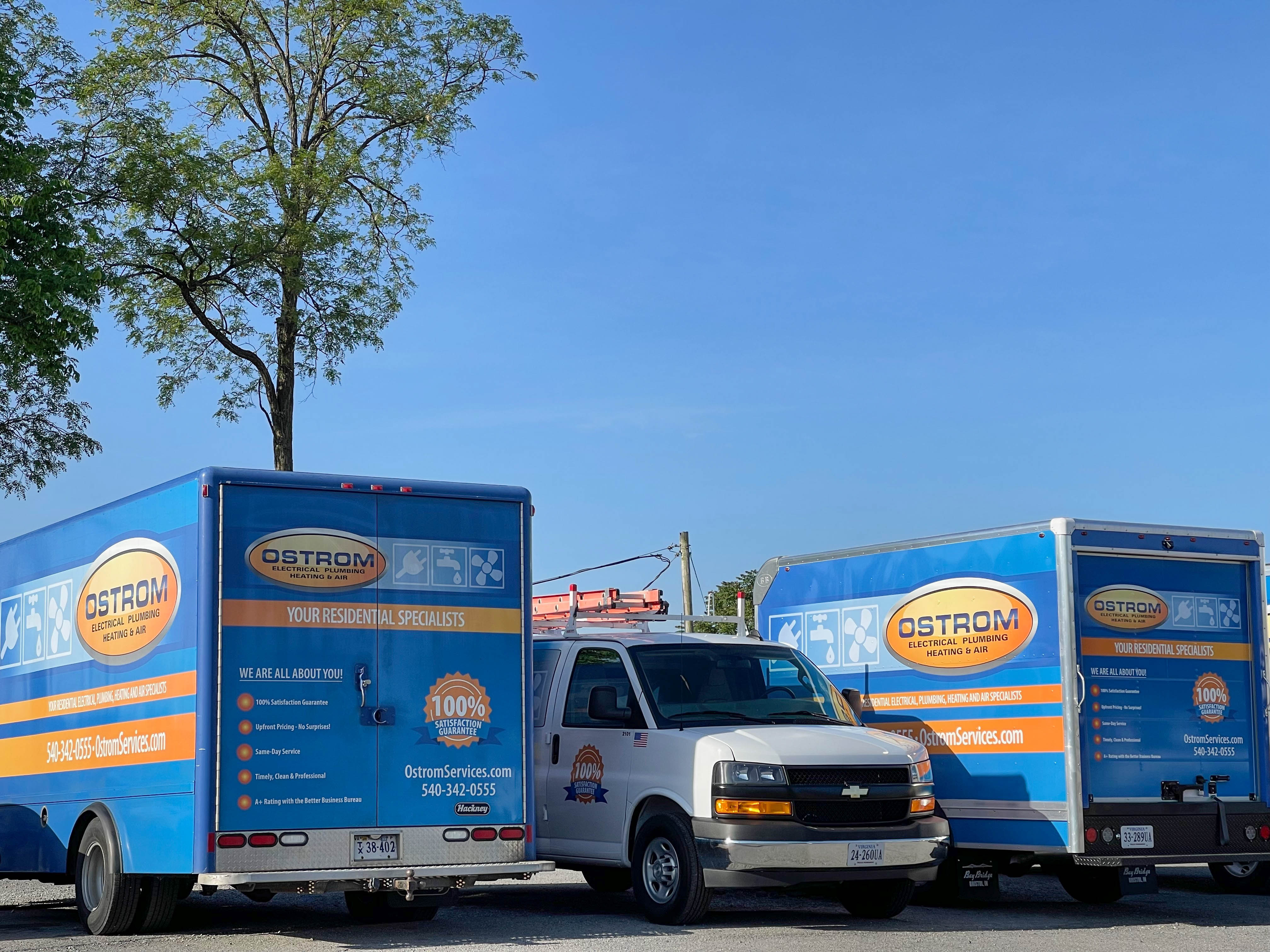 Ostrom Electrical Plumbing Heating & Air Conditioning: Trust us for reliable residential services with a 100% satisfaction guarantee!