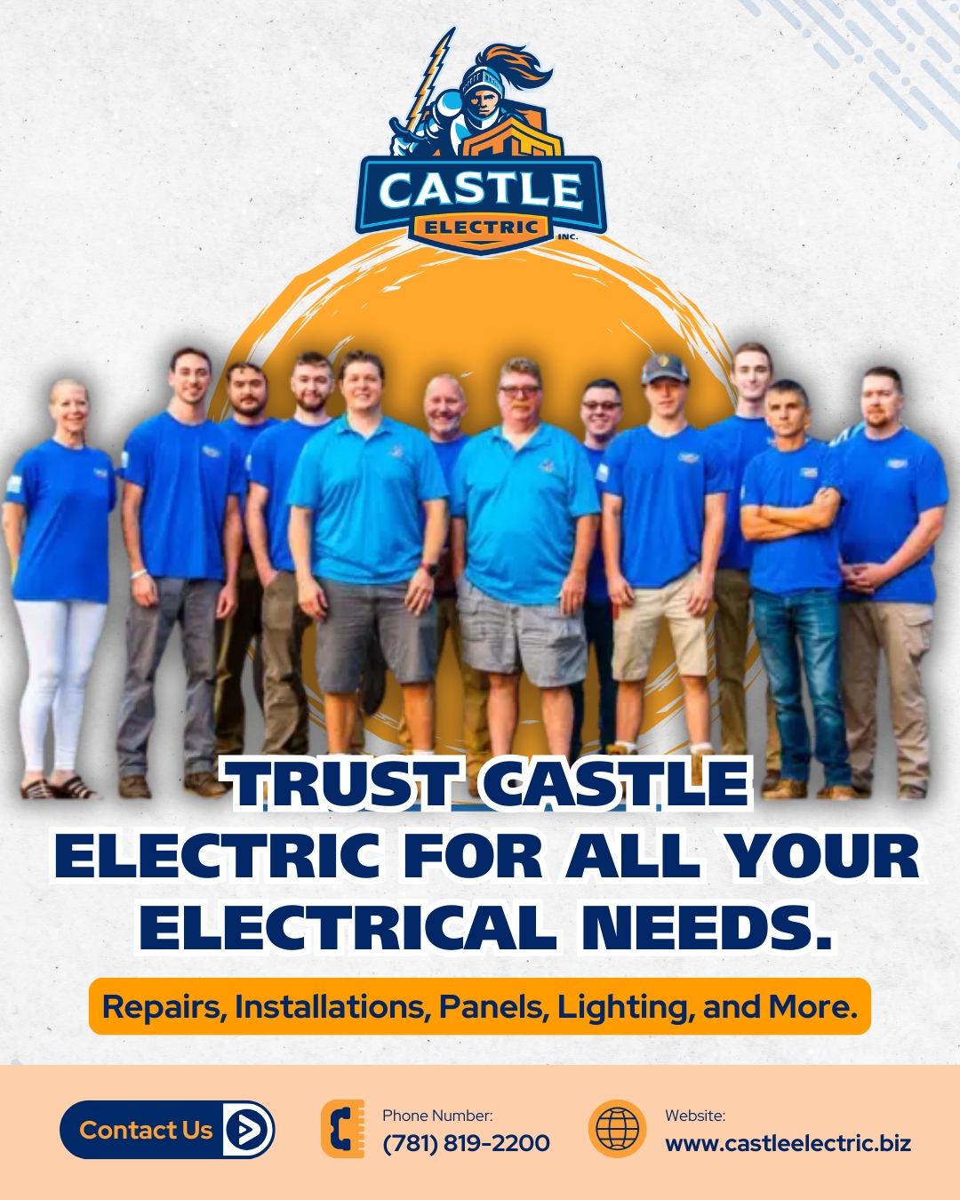 Trust Castle Electric Inc. for all your electrical needs. Experience top-notch repairs, installations, and panels with our expert team.