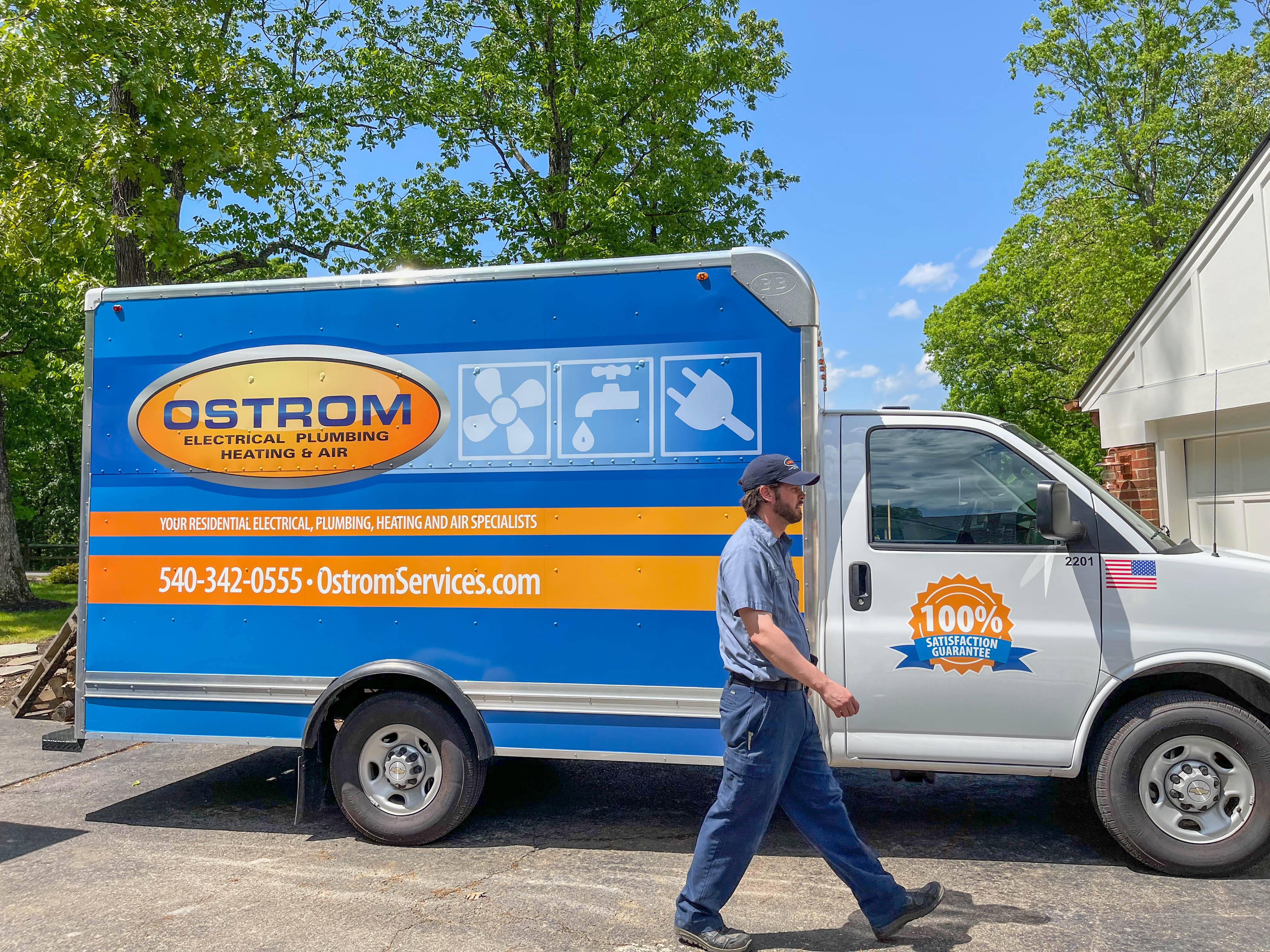 Trust Ostrom Electrical Plumbing Heating & Air Conditioning for 100% satisfaction guaranteed services!