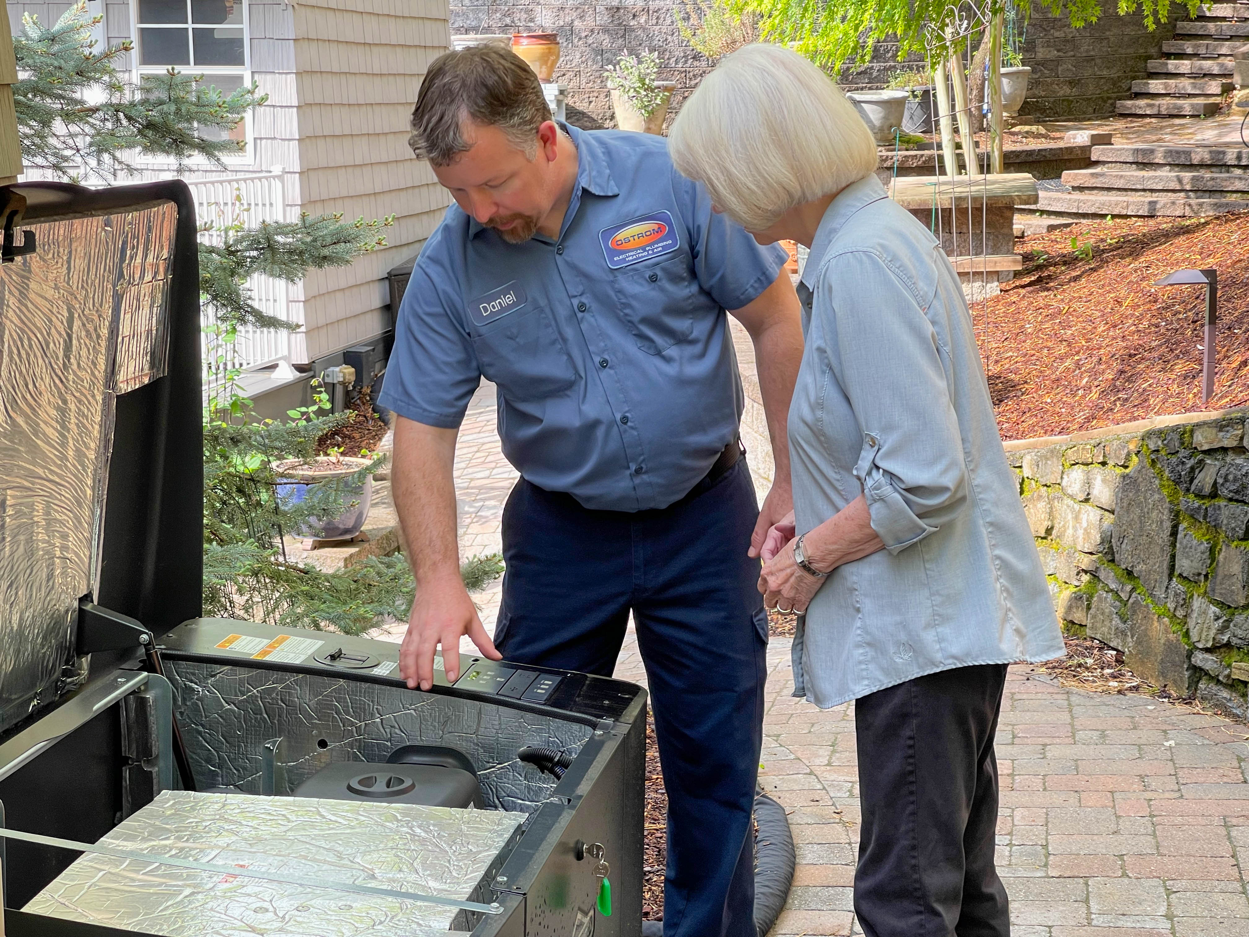 Ostrom Electrical Plumbing Heating & Air Conditioning delivers top-notch customer service and expertise to ensure your generator needs are met with professionalism.