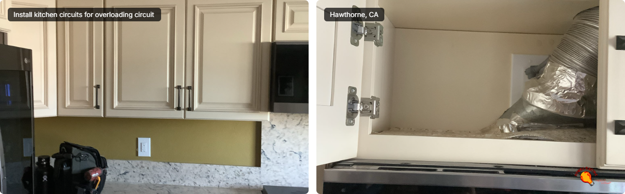 Powell Electric demonstrates careful kitchen electrical and ventilation work, delivering reliable, safety-focused service homeowners can trust.