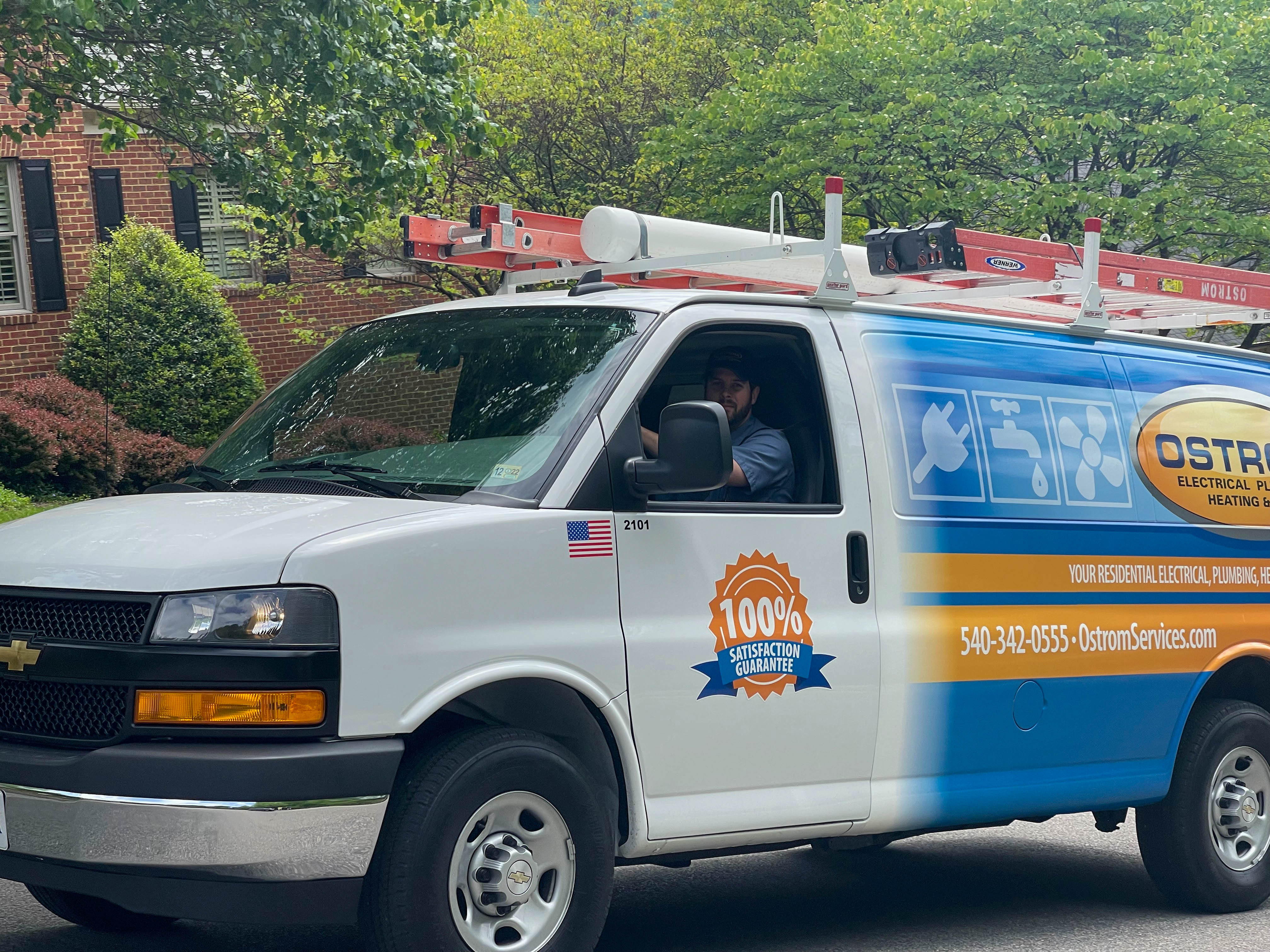 Experience unmatched reliability with Ostrom Electrical Plumbing Heating & Air Conditioning's 100% satisfaction guarantee, equipped for every residential need.