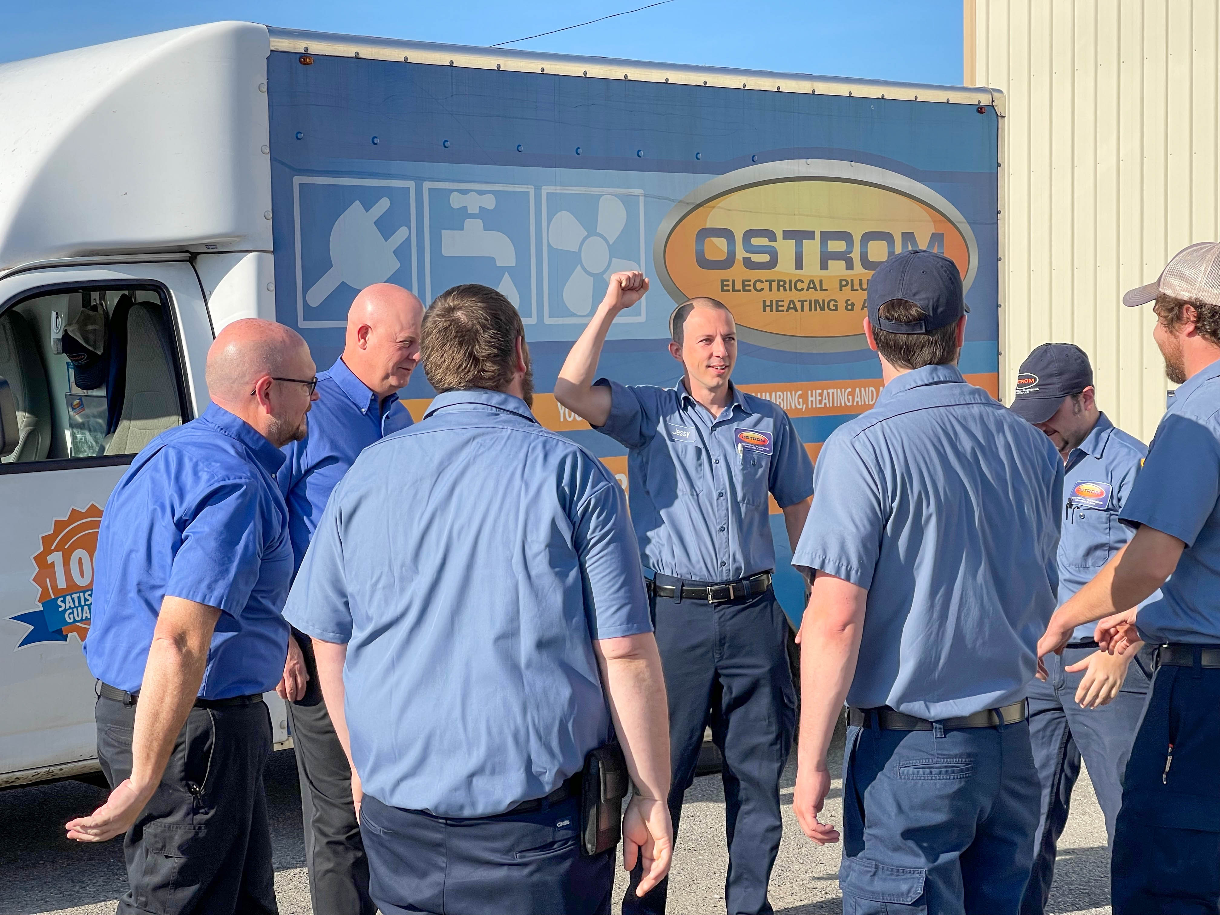 Experience exceptional service and teamwork with Ostrom Electrical Plumbing Heating & Air Conditioning, where your satisfaction is our guarantee.