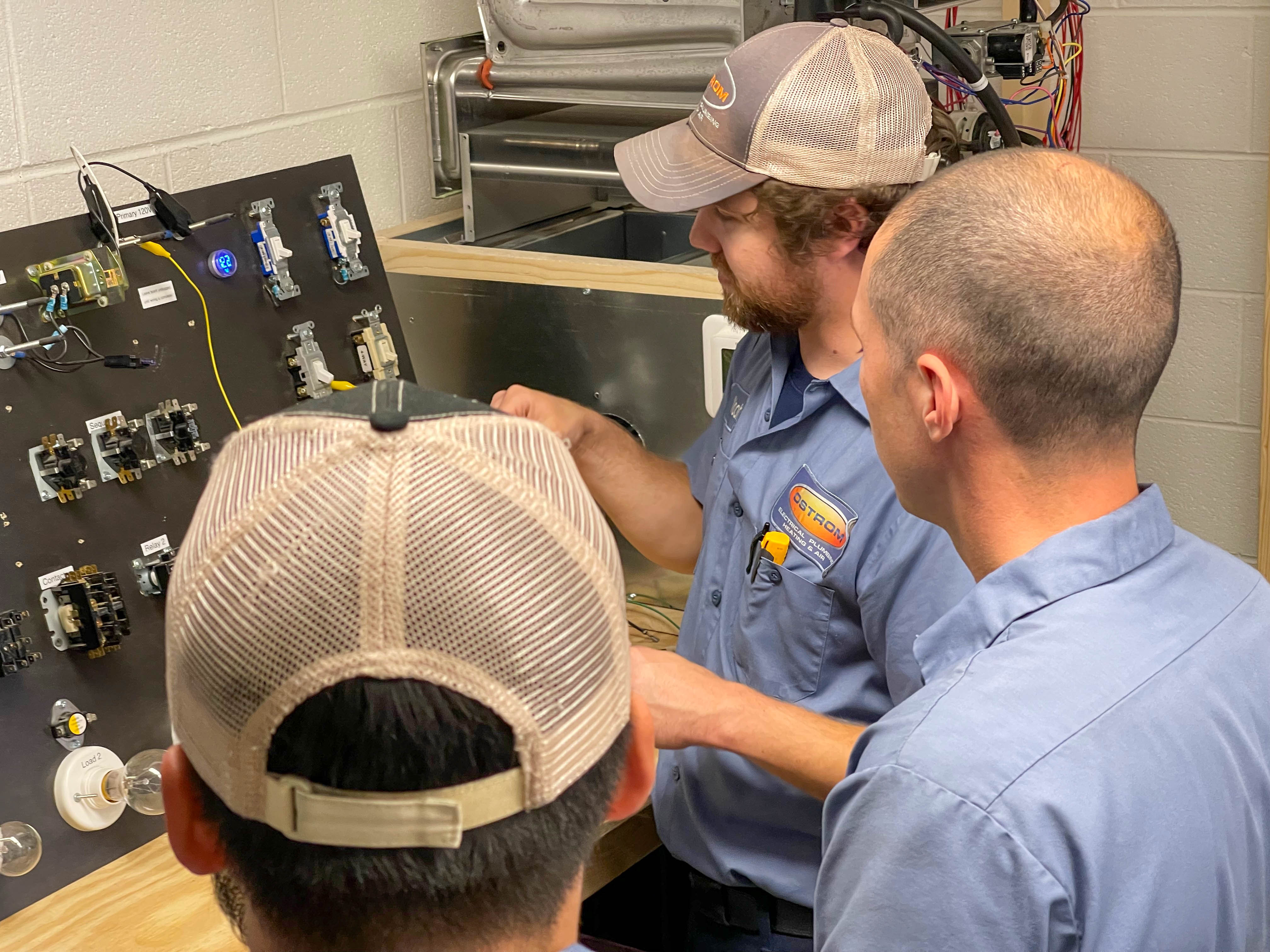 Experience unmatched expertise and professionalism with Ostrom Electrical Plumbing Heating & Air Conditioning for reliable electrical services.