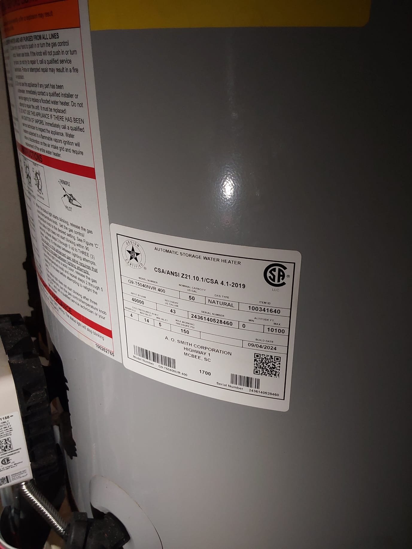 Ensure top-notch quality and reliability with A.O. Smith water heaters for your home's comfort.