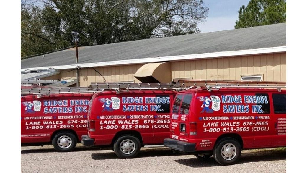 Ridge Energy Savers Inc. Heating & Air Conditioning is always ready to serve you with our fleet parked and prepared for action.
