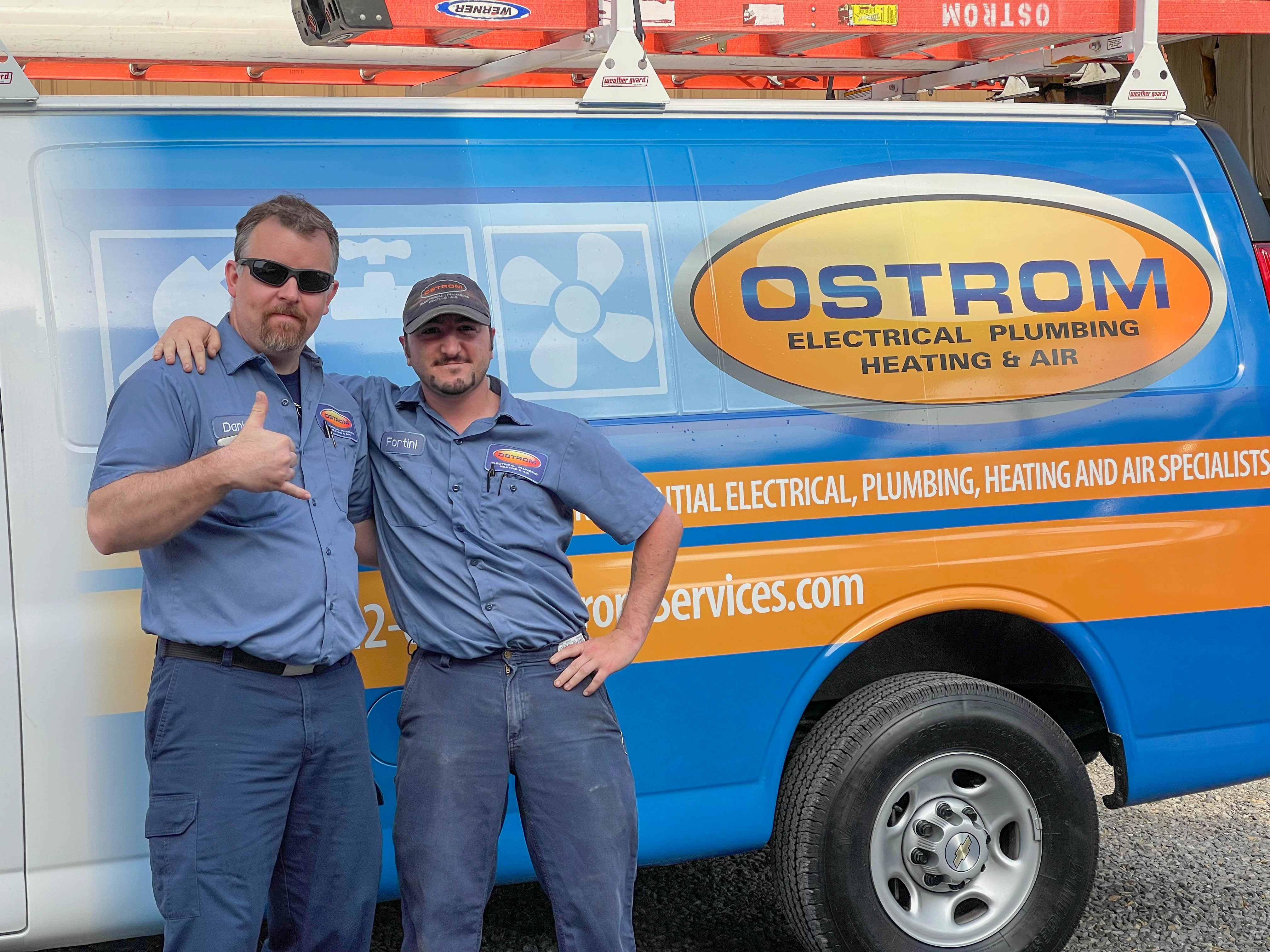 Experience professional and friendly service with Ostrom Electrical Plumbing Heating & Air Conditioning.