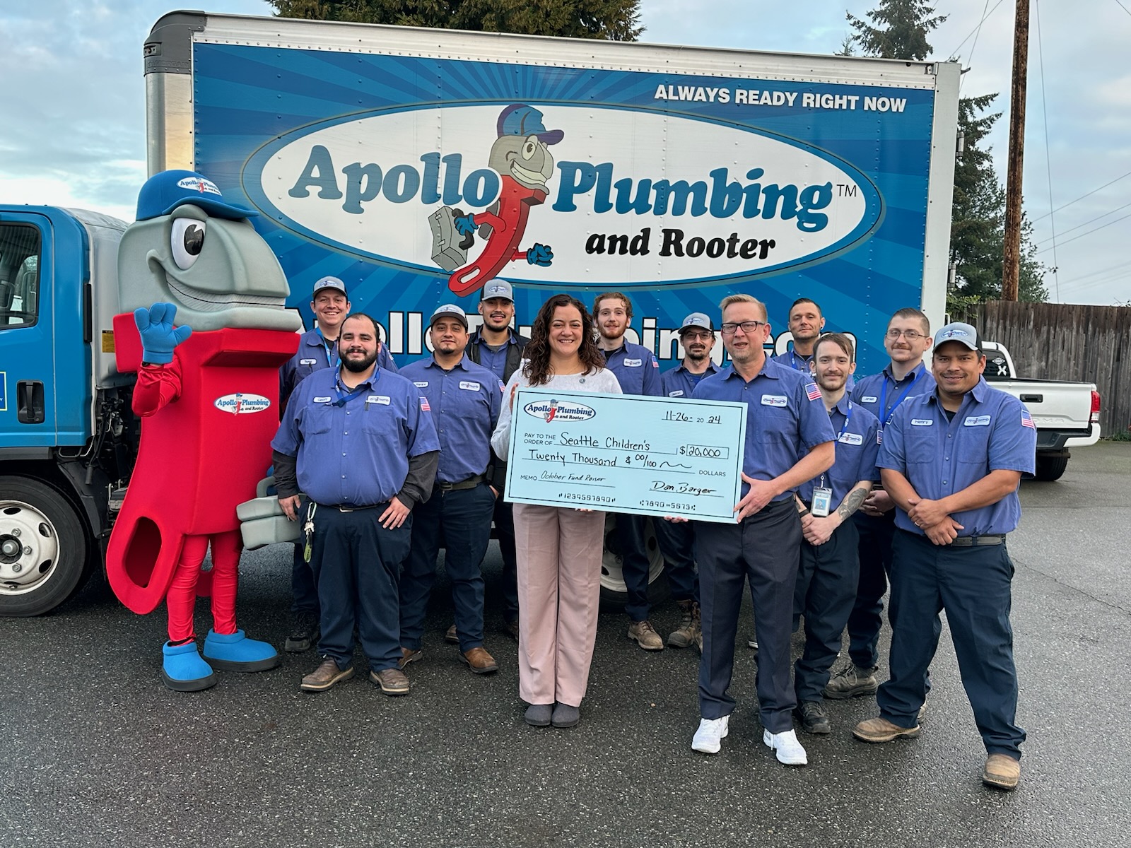 Apollo Plumbing shows its dedication to community and excellence with professional service and active involvement.